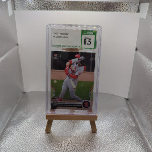 2021 Topps Now #6 Dylan Carlson CSG 8.5 graded St. Louis Cardinals FRENLY BRICKS - Open 7 Days