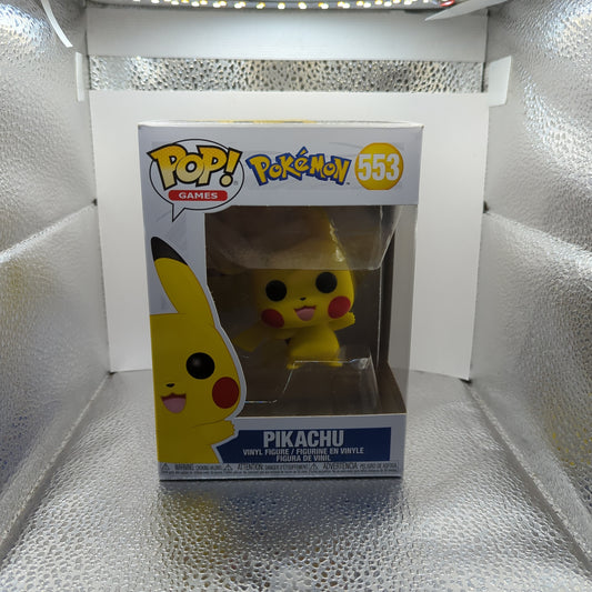 Funko Pop Games Pikachu Waving # 553 Pokemon Vinyl Figure FRENLY BRICKS - Open 7 Days