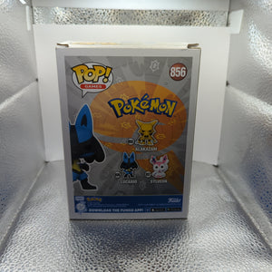 Funko Pop Pokemon Lucario - Vinyl Figure Games # 856 FRENLY BRICKS - Open 7 Days