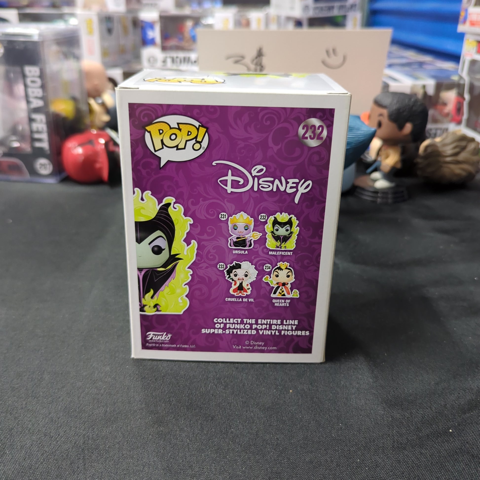 Sleeping Beauty - Maleficent with Flames Pop! Vinyl 232 chase glow in dark FRENLY BRICKS - Open 7 Days