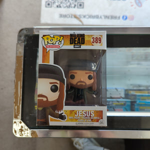 FUNKO POP TELEVISION THE WALKING DEAD #389 JESUS VINYL FIGURE FRENLY BRICKS - Open 7 Days