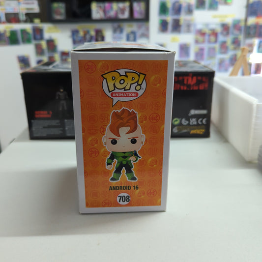 Animation Funko Pop - Android 16 - Dragon Ball Z - No. 708 FRENLY BRICKS - Open 7 Days