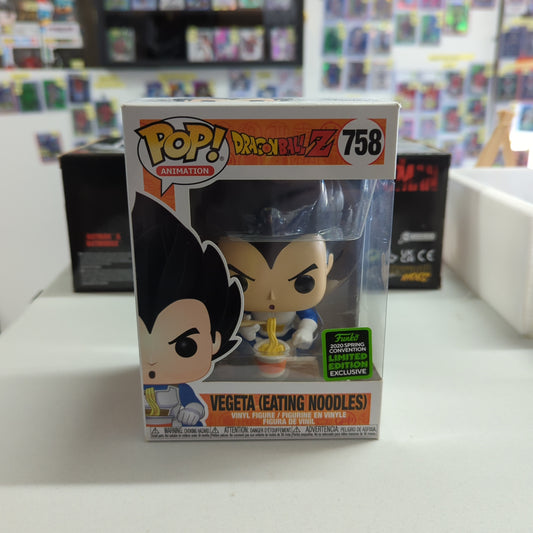 Dragon Ball Z - VEGETA (eating noodles) - ECCC 2020 -Funko POP! Vinyl FRENLY BRICKS - Open 7 Days