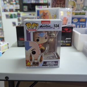 Funko Pop Animation: Avatar - Aang with Momo Vinyl Figure 534 FRENLY BRICKS - Open 7 Days