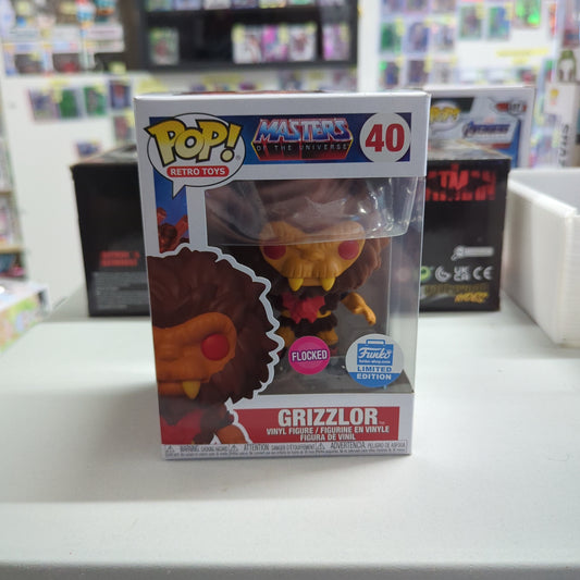 Funko Pop GRIZZLOR FLOCKED Funko Shop Exclusive Masters of the Universe #40 FRENLY BRICKS - Open 7 Days