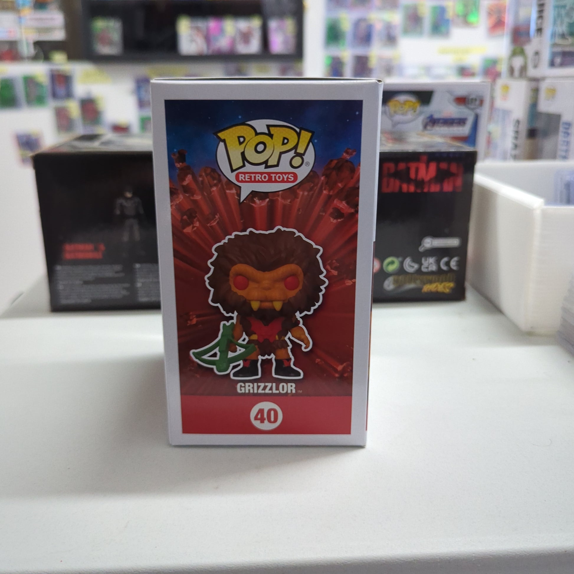 Funko Pop GRIZZLOR FLOCKED Funko Shop Exclusive Masters of the Universe #40 FRENLY BRICKS - Open 7 Days