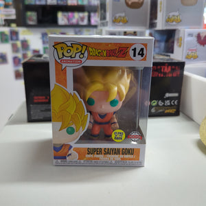 Dragon Ball Z - Super Saiyan Goku Glow 14 Funko Pop! Vinyl FRENLY BRICKS - Open 7 Days