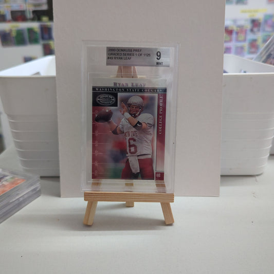 2000 Donruss Pref Graded 1 of 1125 #49 Ryan Leaf Bgs 9 FRENLY BRICKS - Open 7 Days