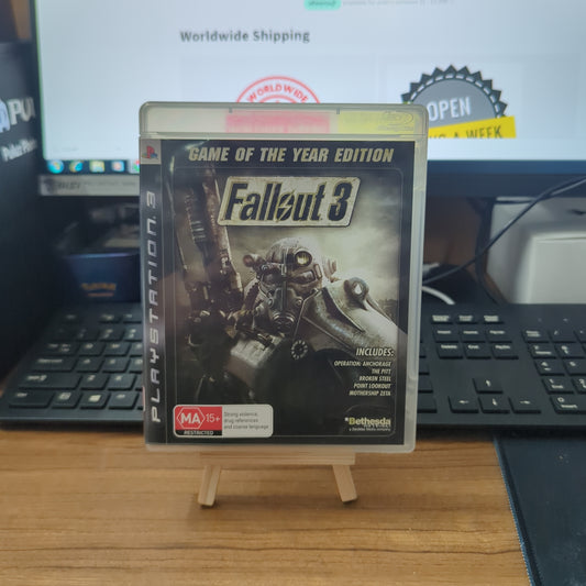 Fallout 3 Game Of The Year Edition NO Manual - Sony PlayStation 3 PS3 VGC PAL FRENLY BRICKS - Open 7 Days