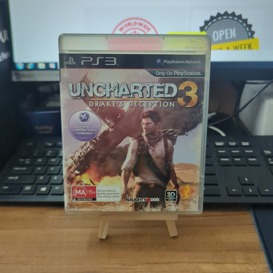 Uncharted 3: Drake's Deception - Sony Playstation 3 PS3 Game - With Manual FRENLY BRICKS - Open 7 Days