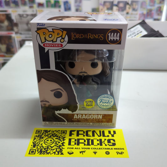 ARAGORN GLOW 1444 Lord of the Rings Funko Pop Vinyl New in Mint Box FRENLY BRICKS - Open 7 Days