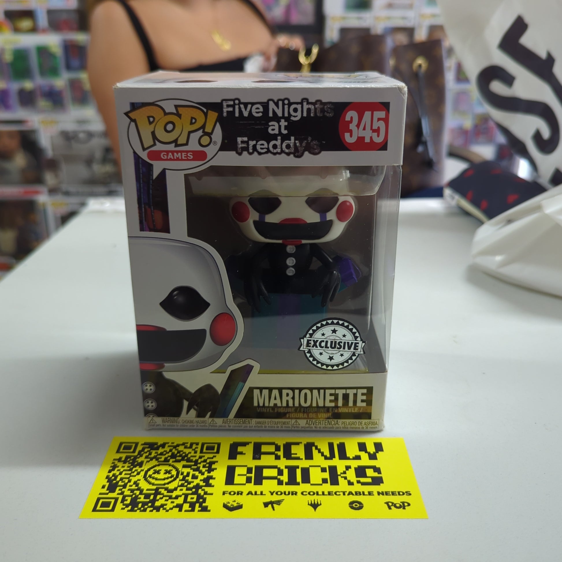 Funko POP! Five Nights at Freddy's - Twisted Marionette Exclusive #345 FRENLY BRICKS - Open 7 Days