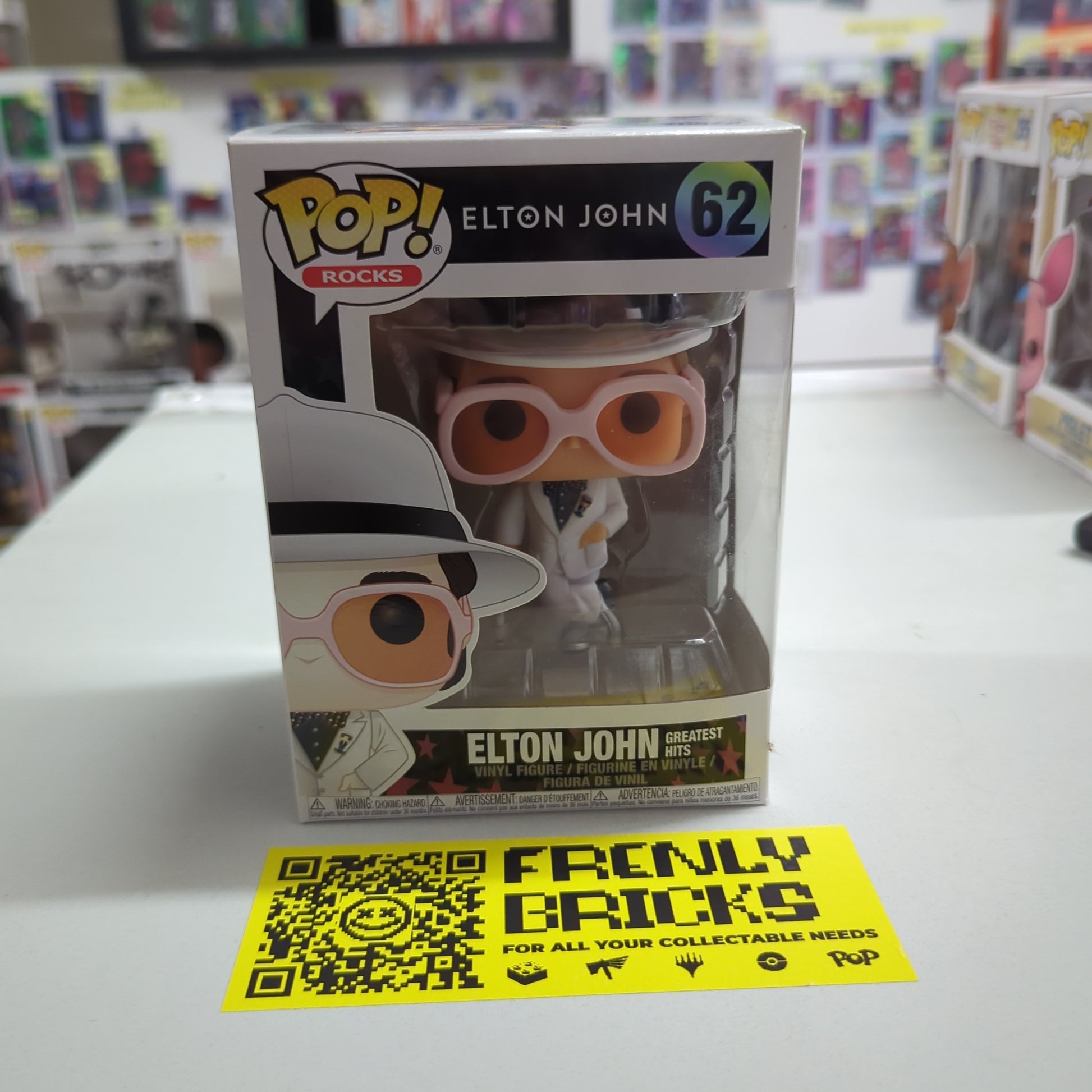 elton john vaulted Funko pop vinyl #62 funko FRENLY BRICKS - Open 7 Days