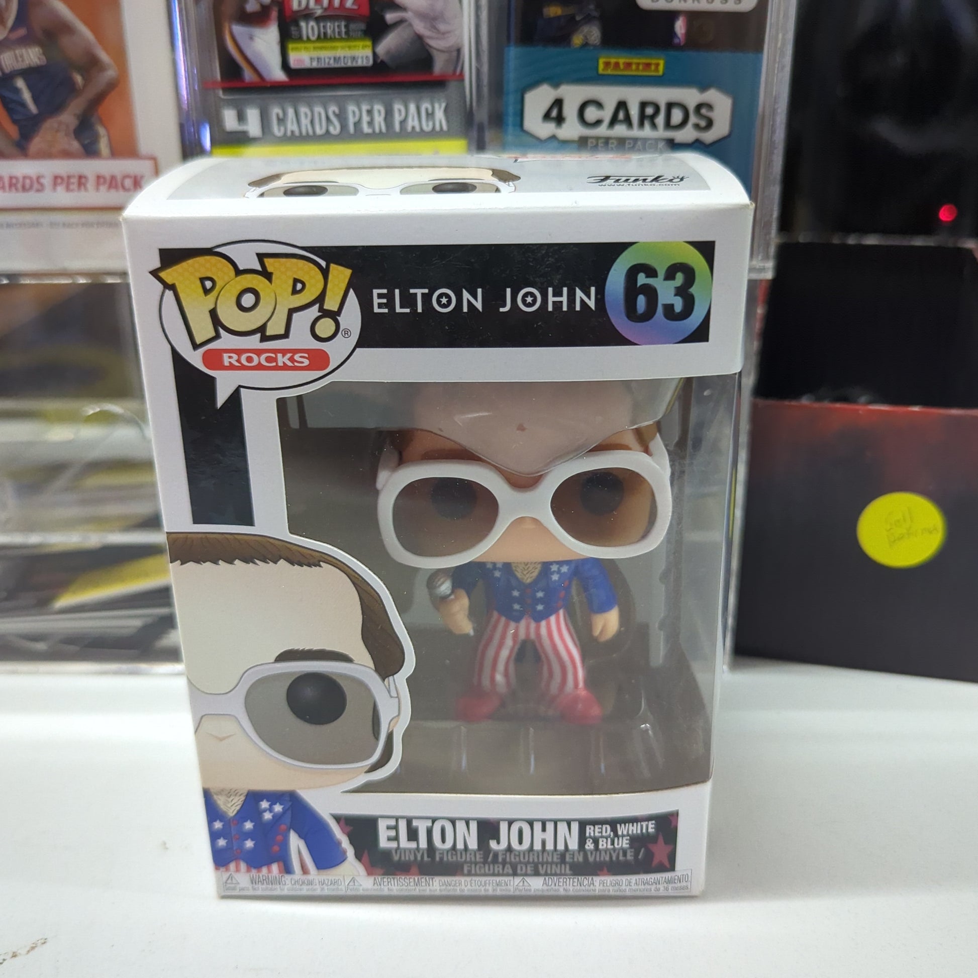 Elton John Red White & Blue Funko Pop! Vinyl #63 Vaulted FRENLY BRICKS - Open 7 Days