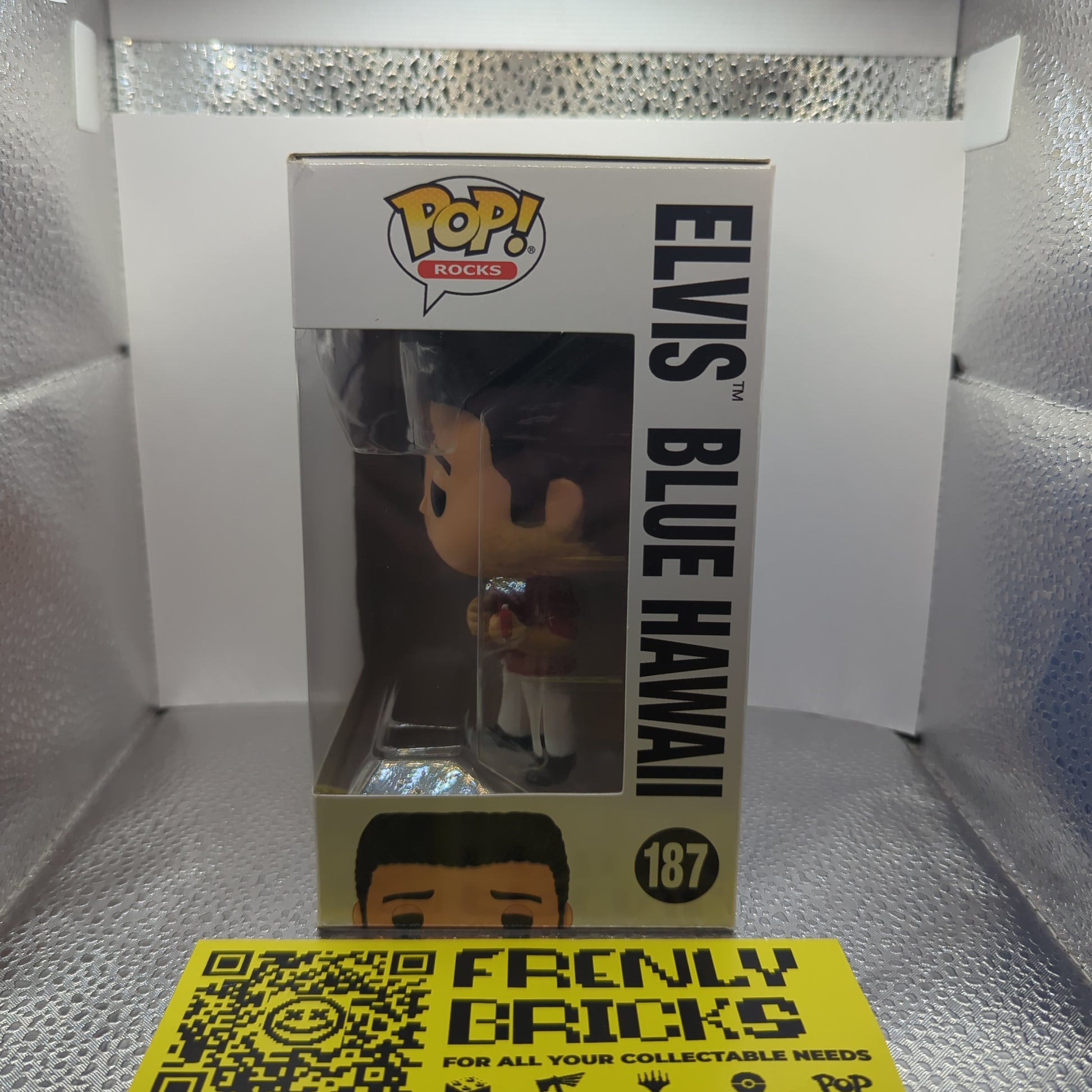 Funko Pop! Rocks Elvis Presley 187 Elvis Blue Hawaii Vinyl FRENLY BRICKS - Open 7 Days