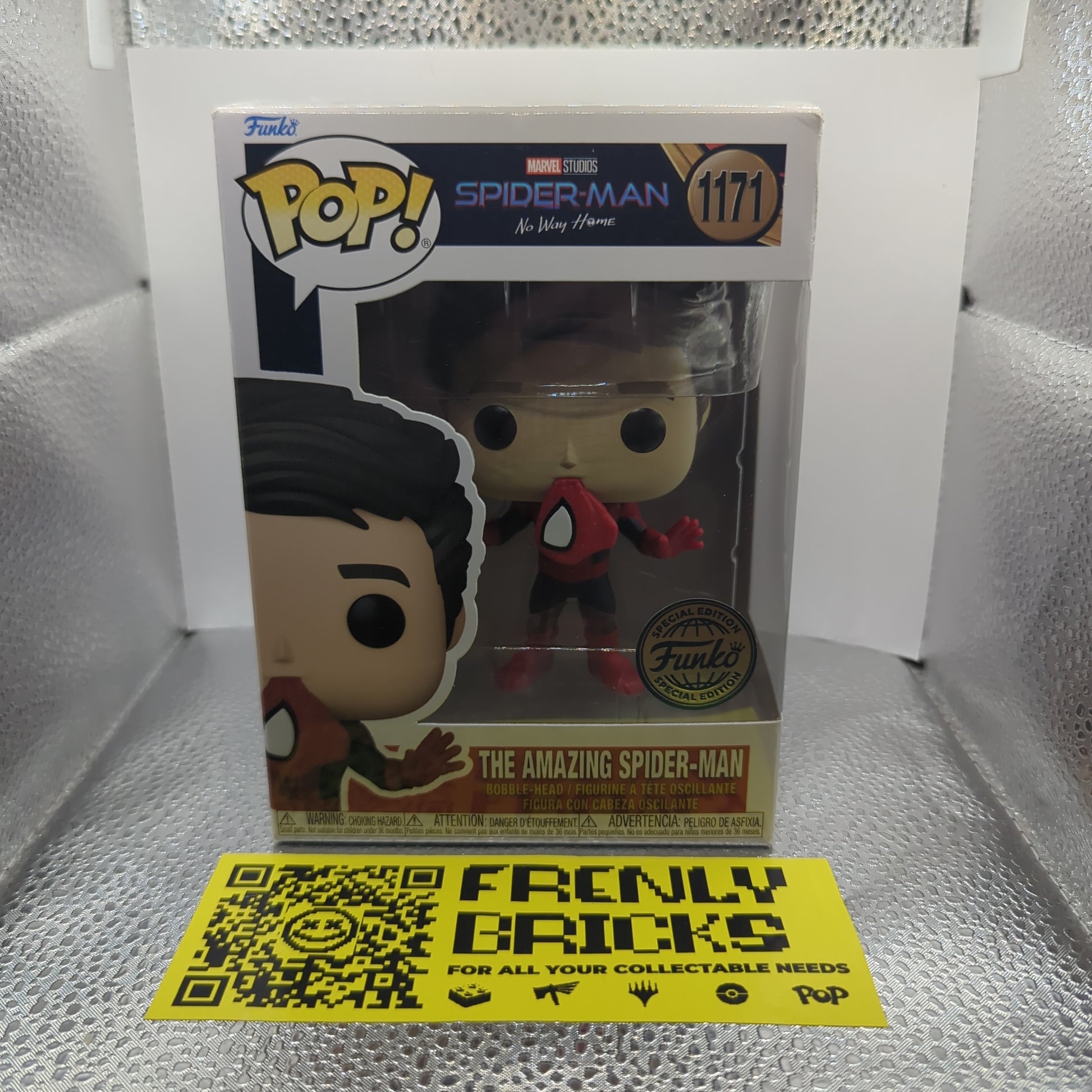 Marvel Funko Pop - The Amazing Spider-Man (Unmasked) - No Way Home - No. 1171 FRENLY BRICKS - Open 7 Days