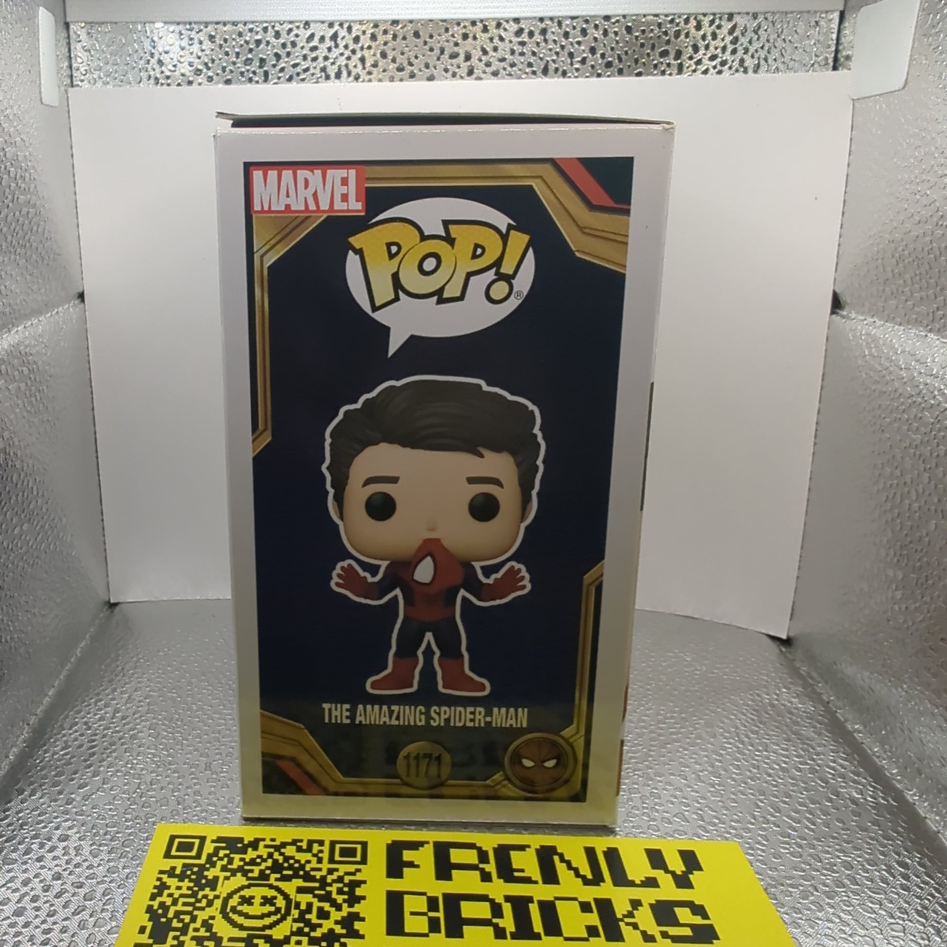 Marvel Funko Pop - The Amazing Spider-Man (Unmasked) - No Way Home - No. 1171 FRENLY BRICKS - Open 7 Days