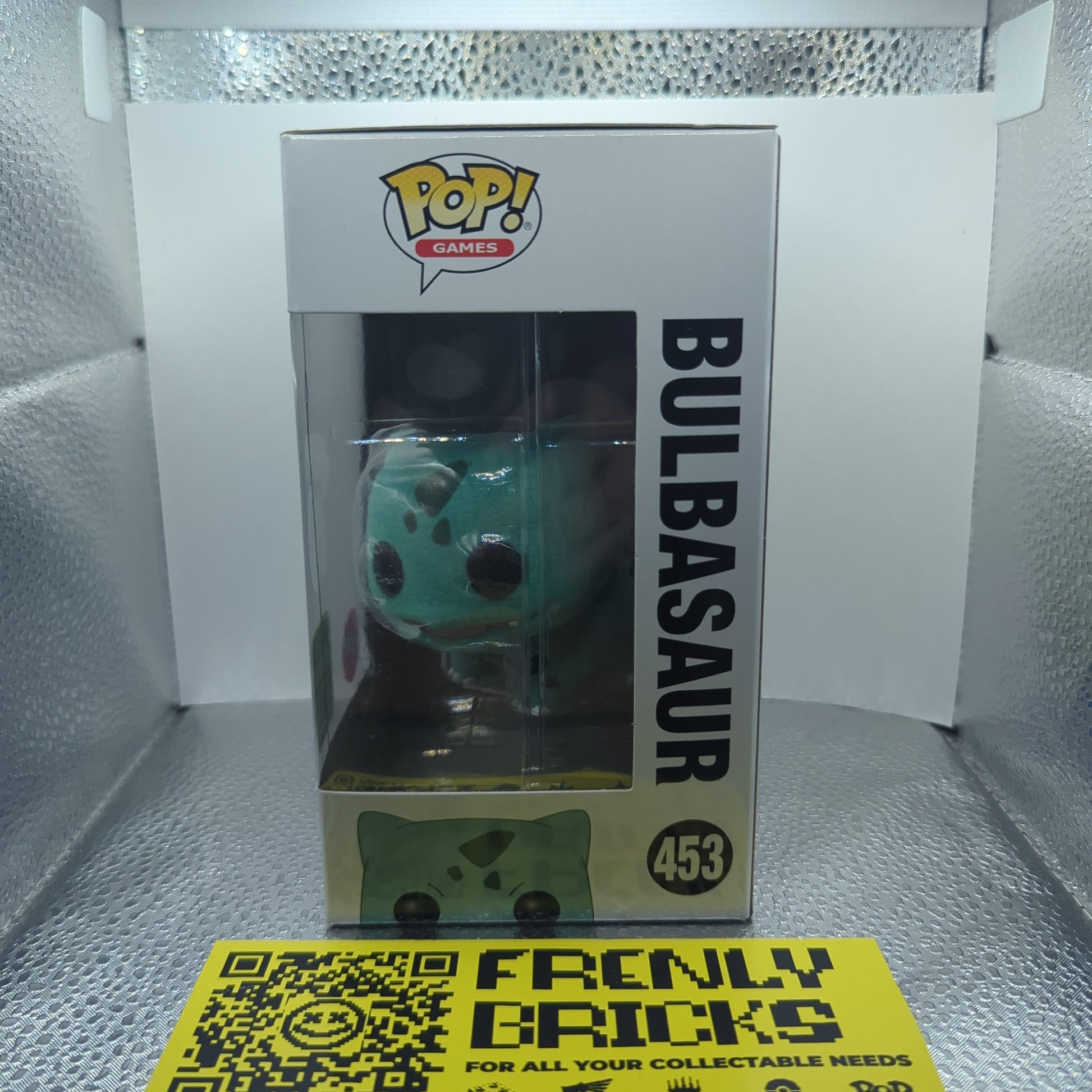 FLOCKED Bulbasaur Funko Pop #453 - Pokemon - Vinyl FRENLY BRICKS - Open 7 Days