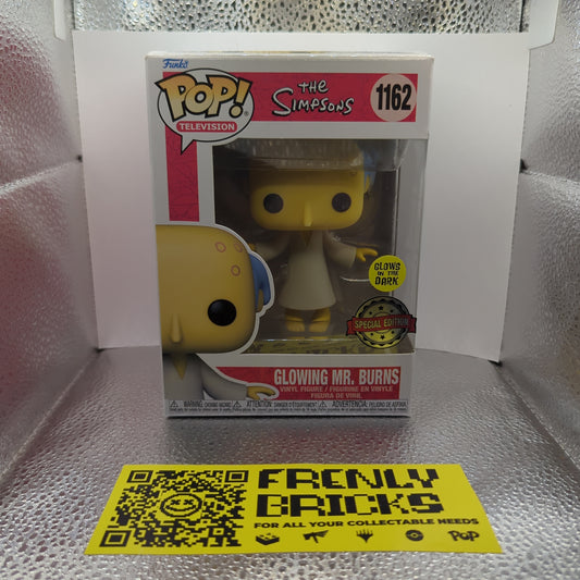 #1162 GLOWING MR. BURNS | THE SIMPSONS | TELEVISION | FUNKO POP! FRENLY BRICKS - Open 7 Days