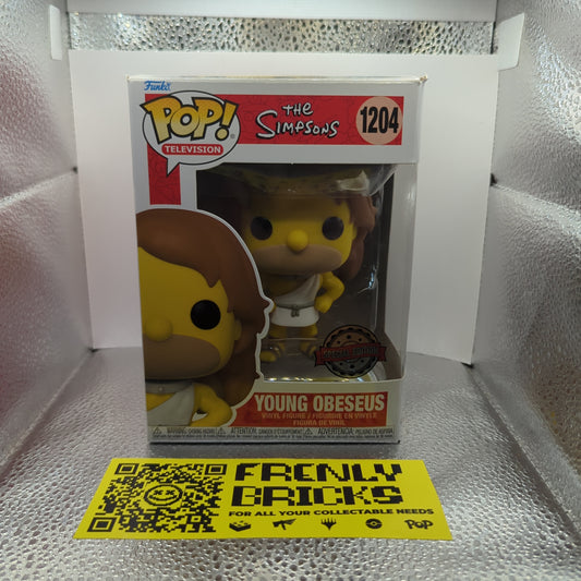 #1204 YOUNG OBESEUS | THE SIMPSONS | TELEVISION | FUNKO POP! FRENLY BRICKS - Open 7 Days