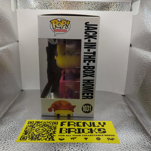#1031 JACK-IN-THE-BOX HOMER | THE SIMPSONS | TELEVISION | FUNKO POP! FRENLY BRICKS - Open 7 Days