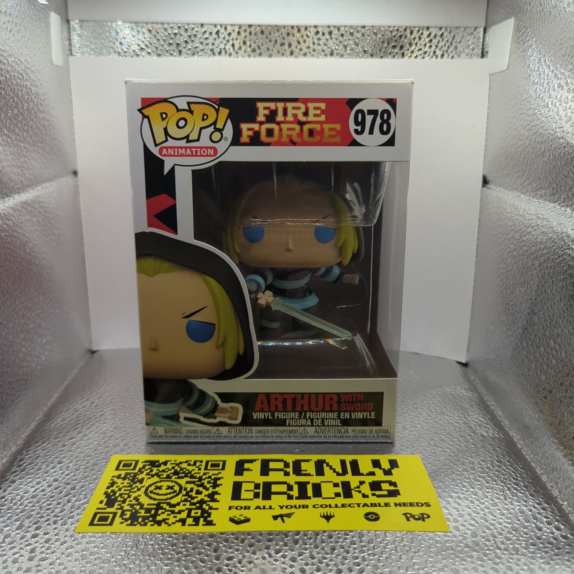 Animation Funko Pop - Arthur with Sword - Fire Force - No. 978 FRENLY BRICKS - Open 7 Days