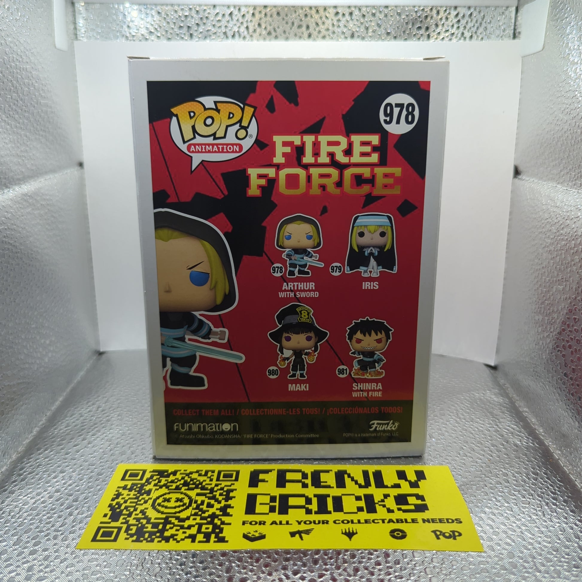 Animation Funko Pop - Arthur with Sword - Fire Force - No. 978 FRENLY BRICKS - Open 7 Days