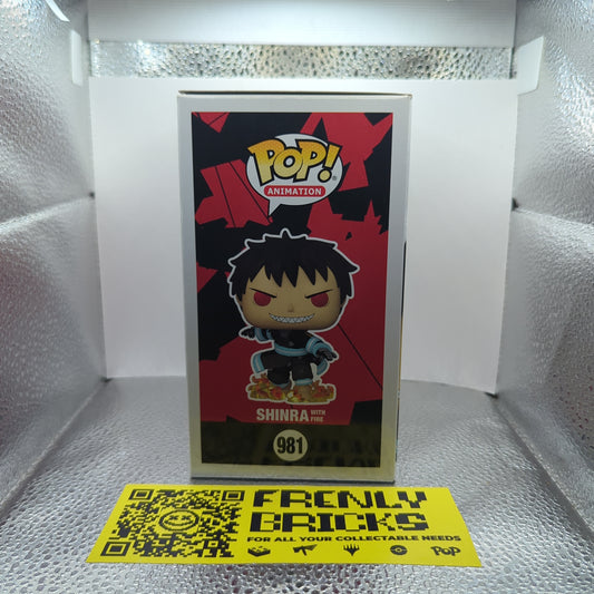 SHINRA + Fire Force Glow GITD 981 Funko Pop Vinyl FRENLY BRICKS - Open 7 Days