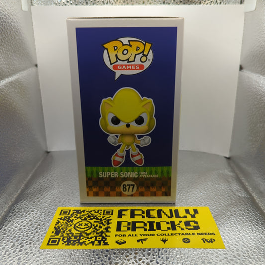 Funko Pop Sonic The Hedgehog Super Sonic 877 SDCC 2022 Limited Edition Glow FRENLY BRICKS - Open 7 Days