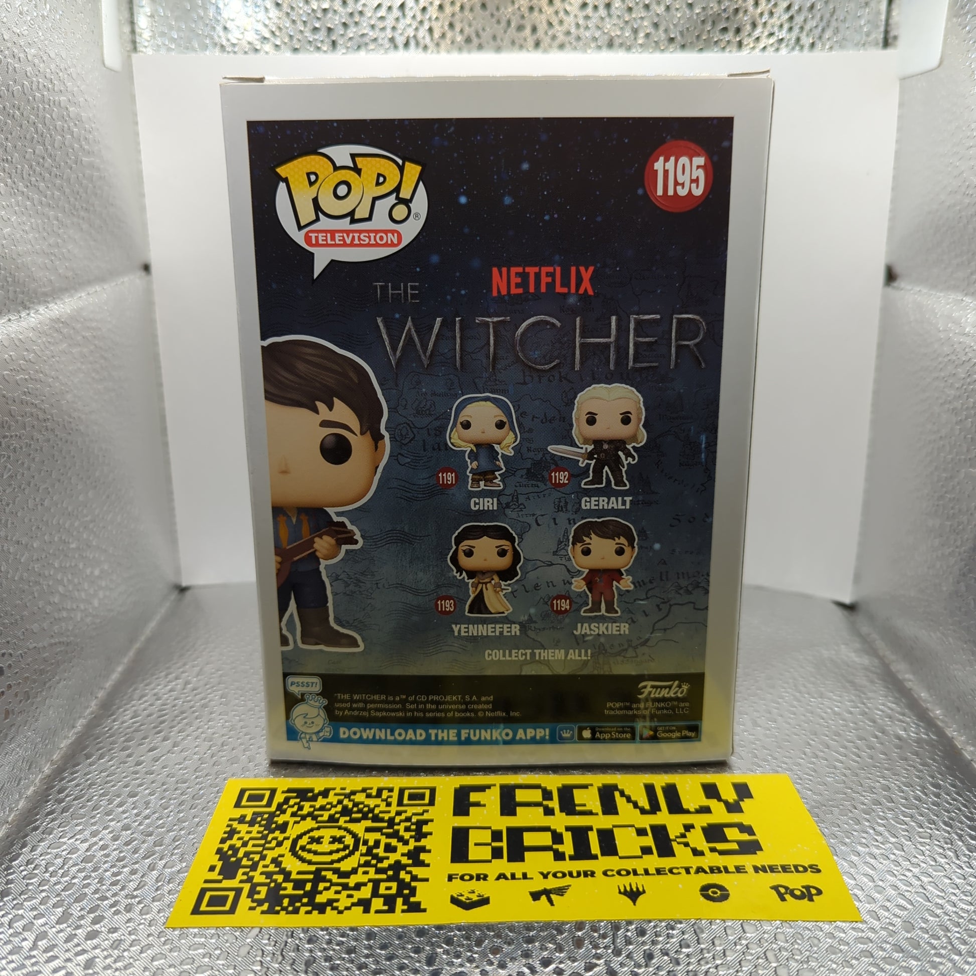 Funko Jaskier 1195 The Witcher Pop Figure FRENLY BRICKS - Open 7 Days