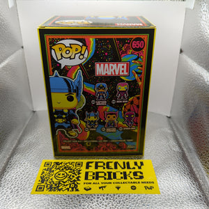 Funko Pop Marvel Thor Special Edition Blacklight Bobblehead Vinyl Figure #650 FRENLY BRICKS - Open 7 Days