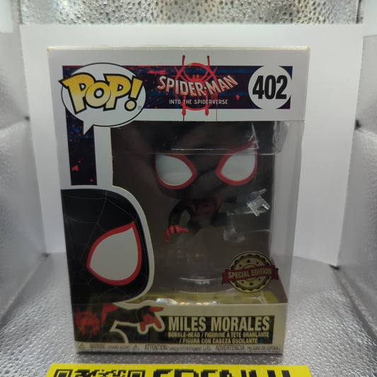 Funko Pop! Vinyl: #402 Marvel: Spider-Man: Into the Spider-Verse - Miles Morales FRENLY BRICKS - Open 7 Days