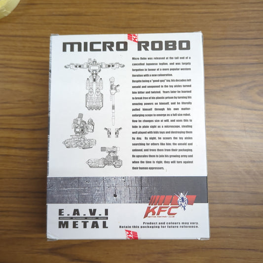 Micro Robo E.A.V.I METAL phase 1 MC20 KFC Keiths Fantasy Club FRENLY BRICKS - Open 7 Days