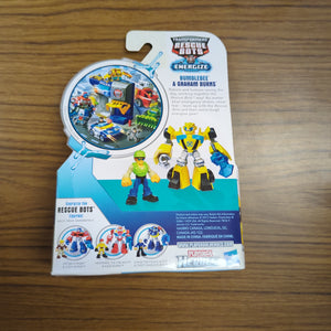 Rescue Bots ENERGIZE Bumblebee (Posable) Graham Burns Mini-Figure 2-Pack SEALED FRENLY BRICKS - Open 7 Days