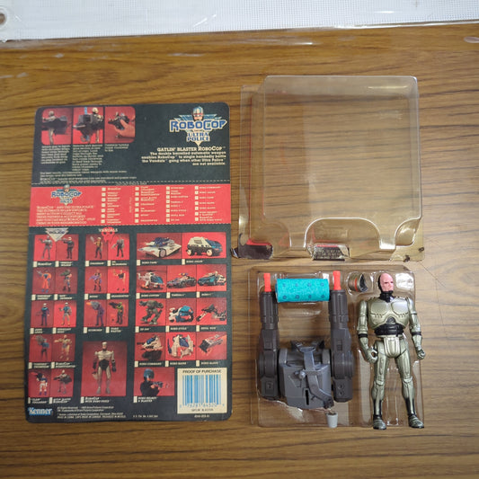 RARE ROBOCOP ULTRA POLICE GATLIN' BLASTER ROBOCOP action figure, Kenner 1989 off card FRENLY BRICKS - Open 7 Days