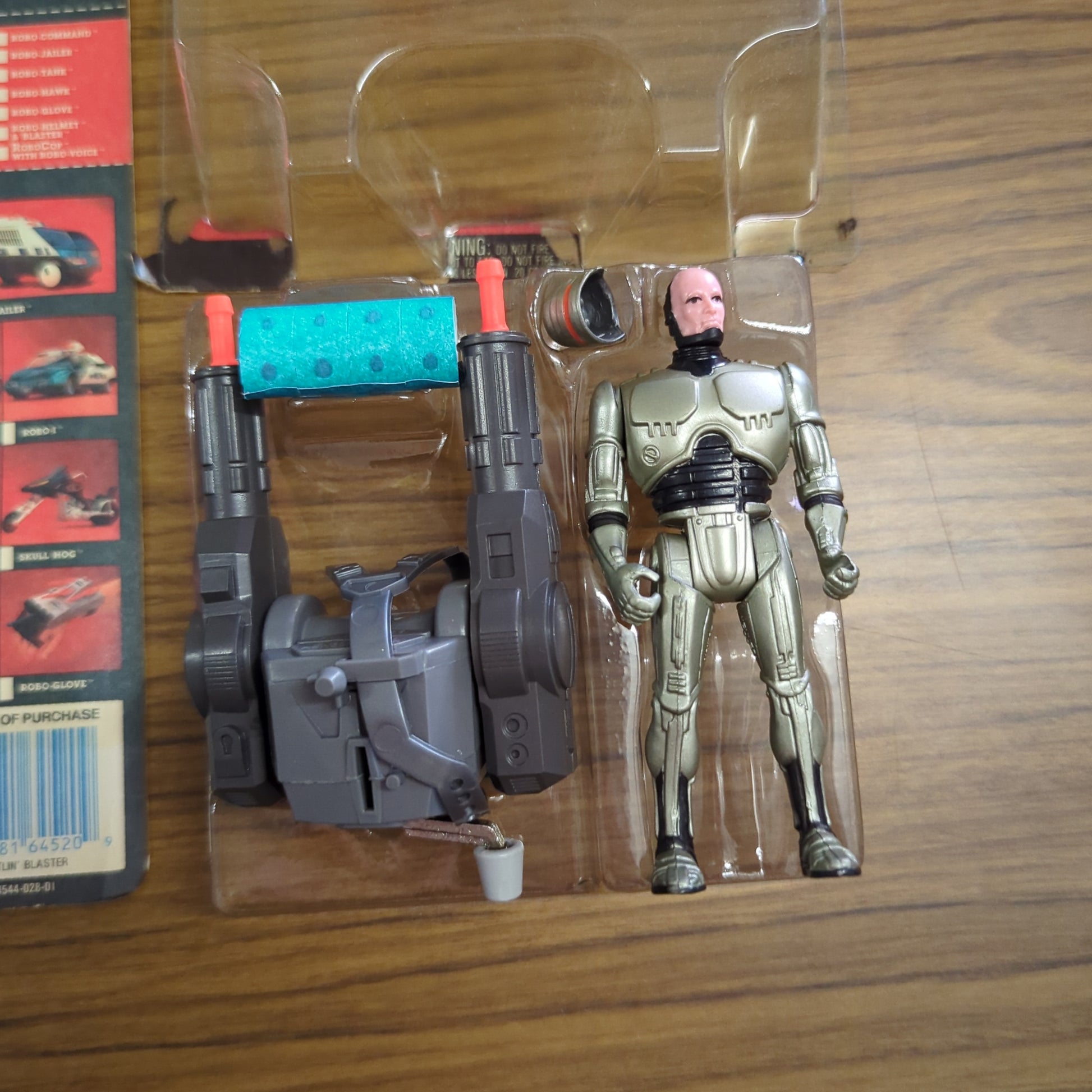 RARE ROBOCOP ULTRA POLICE GATLIN' BLASTER ROBOCOP action figure, Kenner 1989 off card FRENLY BRICKS - Open 7 Days