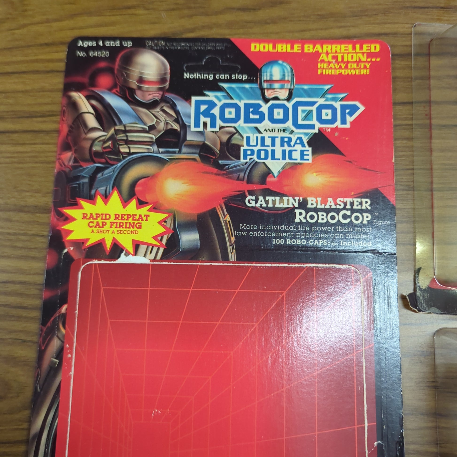 RARE ROBOCOP ULTRA POLICE GATLIN' BLASTER ROBOCOP action figure, Kenner 1989 off card FRENLY BRICKS - Open 7 Days