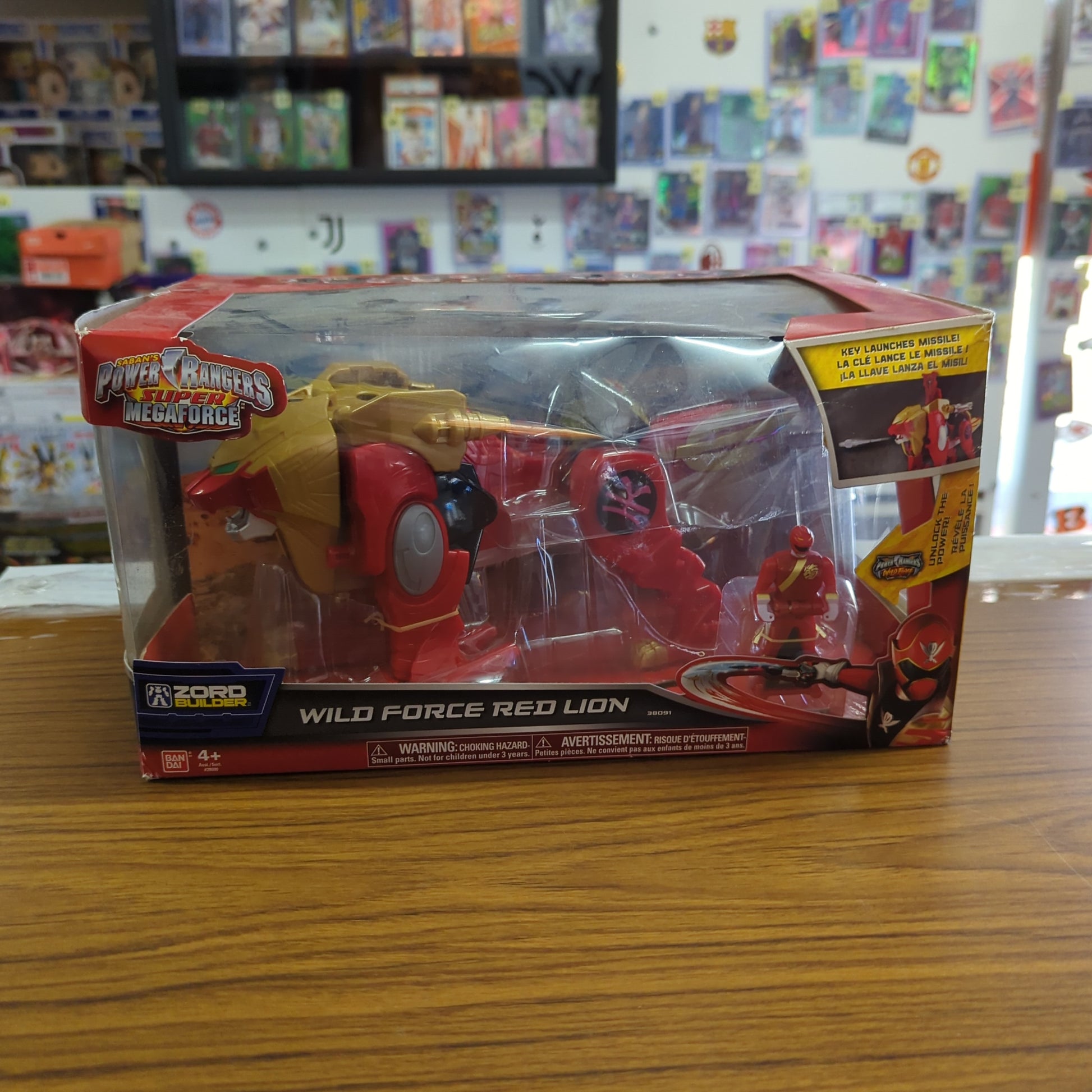 Bandai Power Rangers Super Megaforce Wild Force Red Lion Zord with Ranger Key FRENLY BRICKS - Open 7 Days