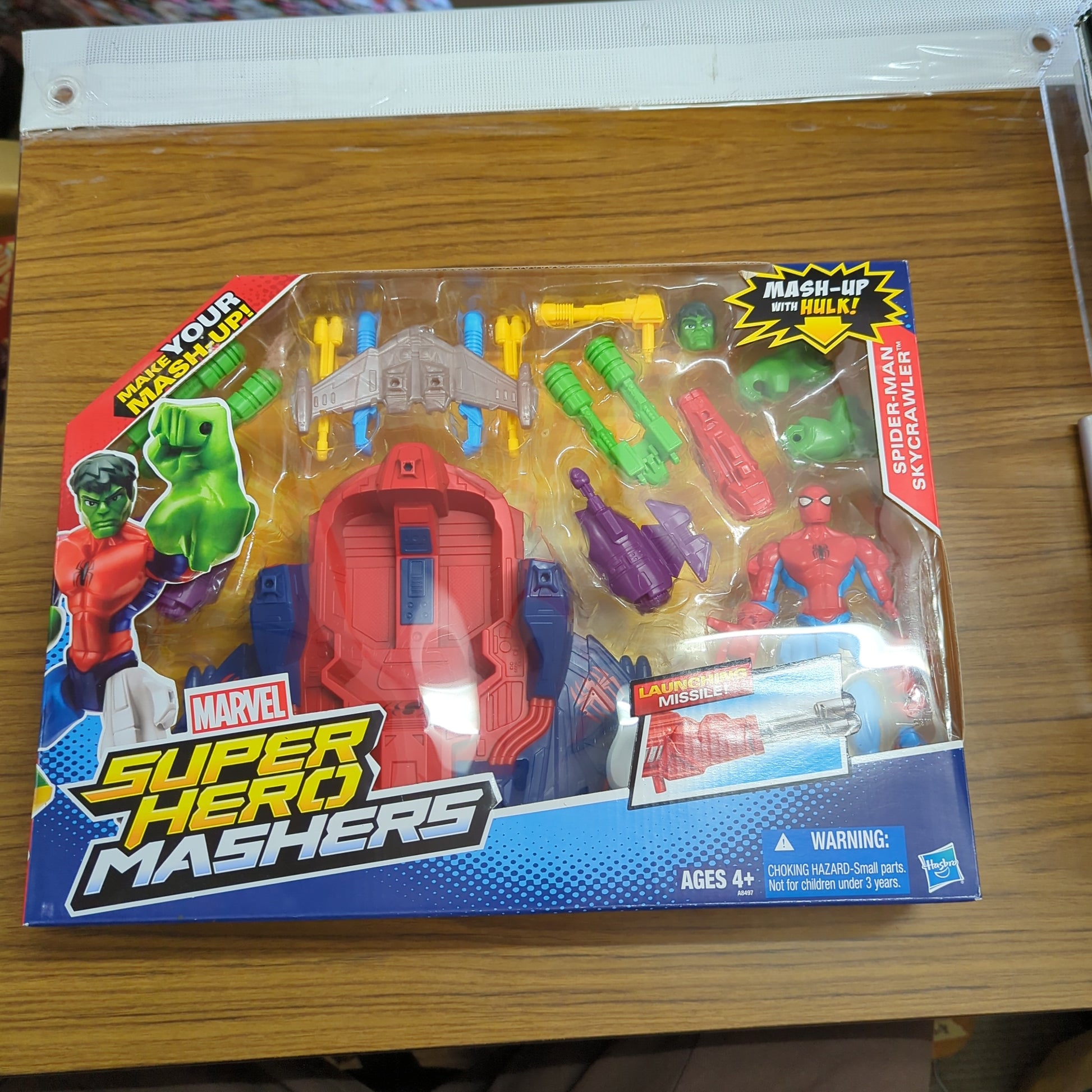 Super Hero Mashers Spider-Man Skycrawler Hasbro Marvel Comics Avengers Hulk SEALED FRENLY BRICKS - Open 7 Days