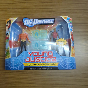 2011 DC Universe Young Justice Aquaman & Aqualad Figures 2 Pack New In The Box FRENLY BRICKS - Open 7 Days