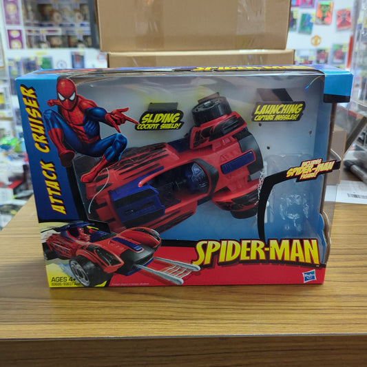 Spider-Man Attack Cruiser (Factory Sealed) W/ 4" Spiderman Figure 2009 Marvel FRENLY BRICKS - Open 7 Days