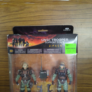 Halo Reach Series 3 UNSC TROOPER SUPPORT STAFF 2 PACK Factory Sealed Mcfarlane FRENLY BRICKS - Open 7 Days