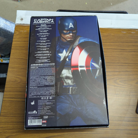 Hot Toys MMS 156 The First Avenger Captain America Chris Evans 12 in Figure NEW FRENLY BRICKS - Open 7 Days