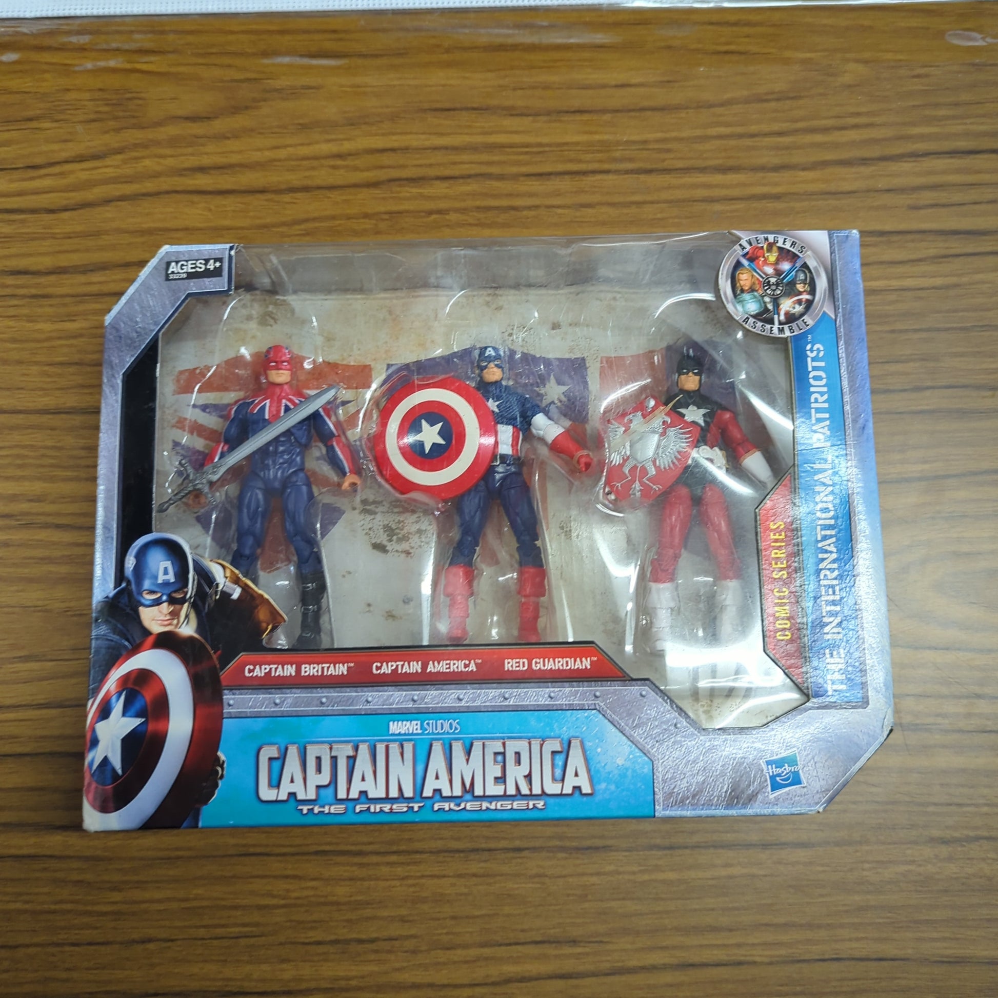 Captain America Captain Britain Kmart 3 Pack International Patriots 2011 SEALED FRENLY BRICKS - Open 7 Days