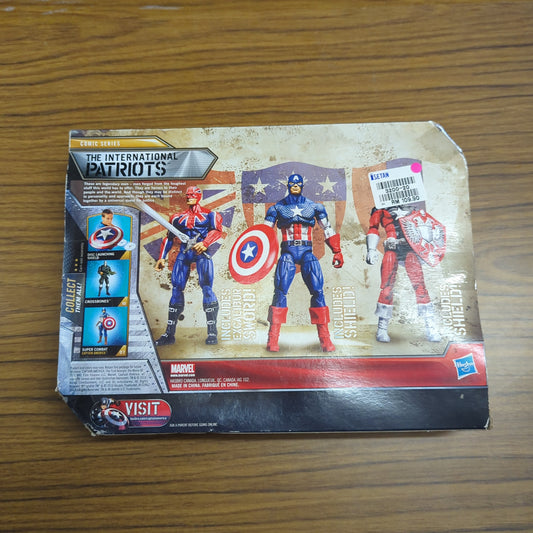 Captain America Captain Britain Kmart 3 Pack International Patriots 2011 SEALED FRENLY BRICKS - Open 7 Days