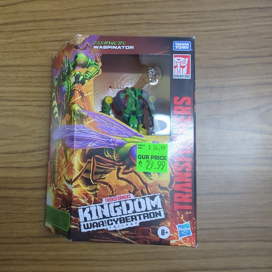 NEW Transformers Kingdom WASPINATOR Deluxe Class Figure K34 War For Cybertron FRENLY BRICKS - Open 7 Days