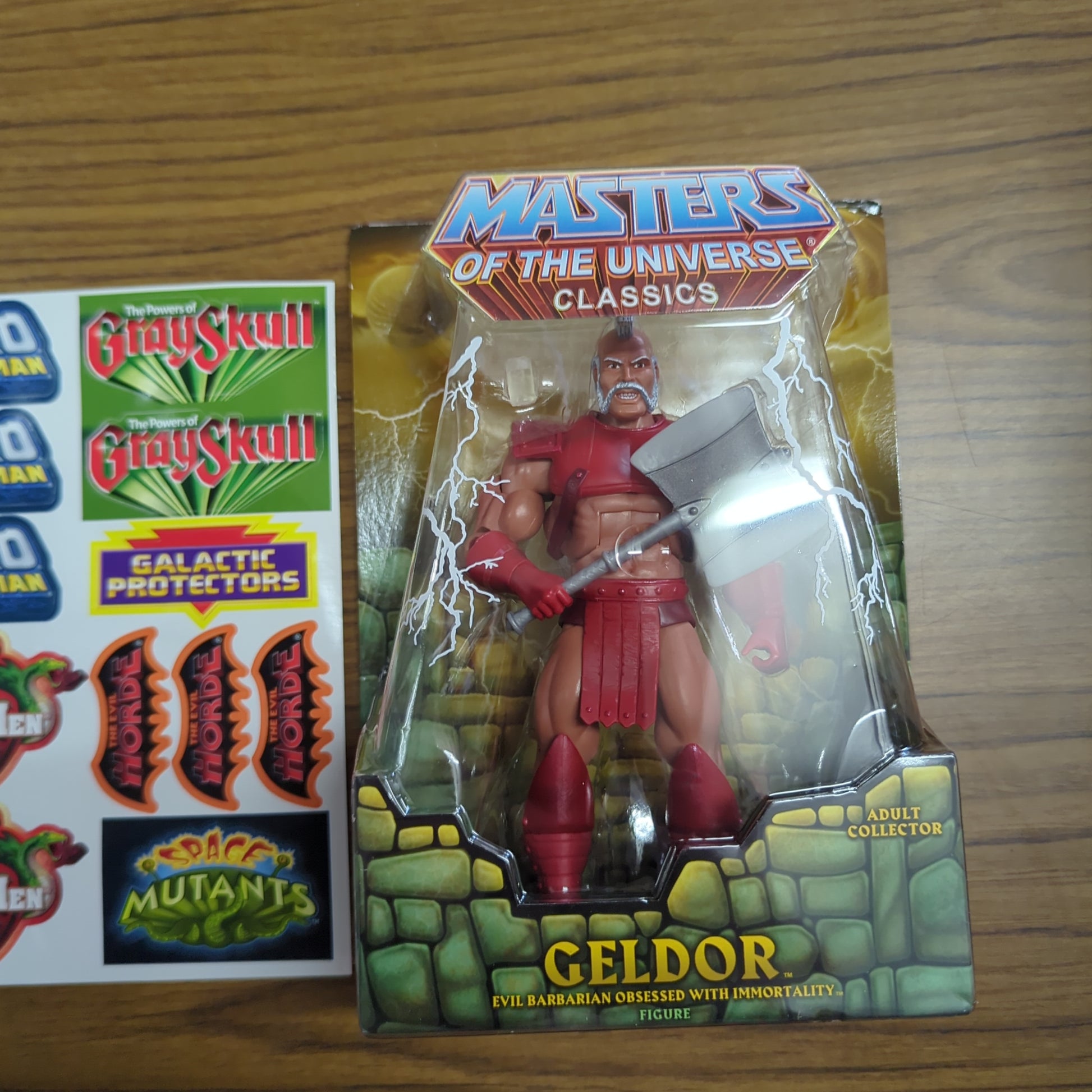 MASTERS OF THE UNIVERSE CLASSICS GELDOR 6" ACTION FIGURE HE-MAN MOTU NEW FRENLY BRICKS - Open 7 Days