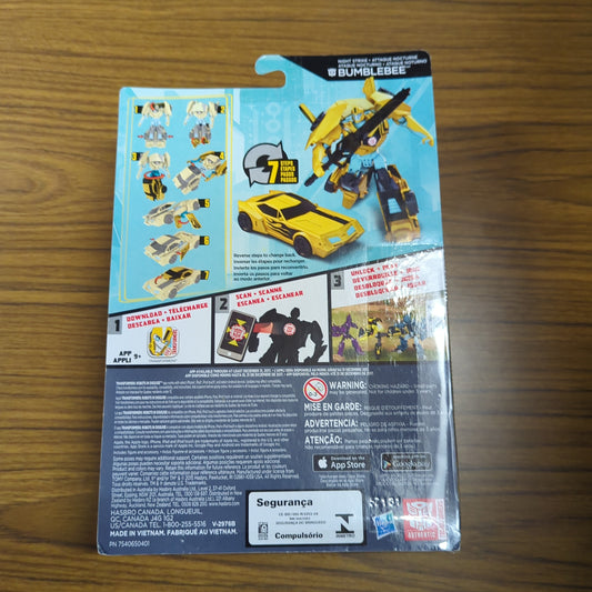 Transformers Warrior Class ~ NIGHT STRIKE BUMBLEBEE Figure ~ Robots in Disguise FRENLY BRICKS - Open 7 Days