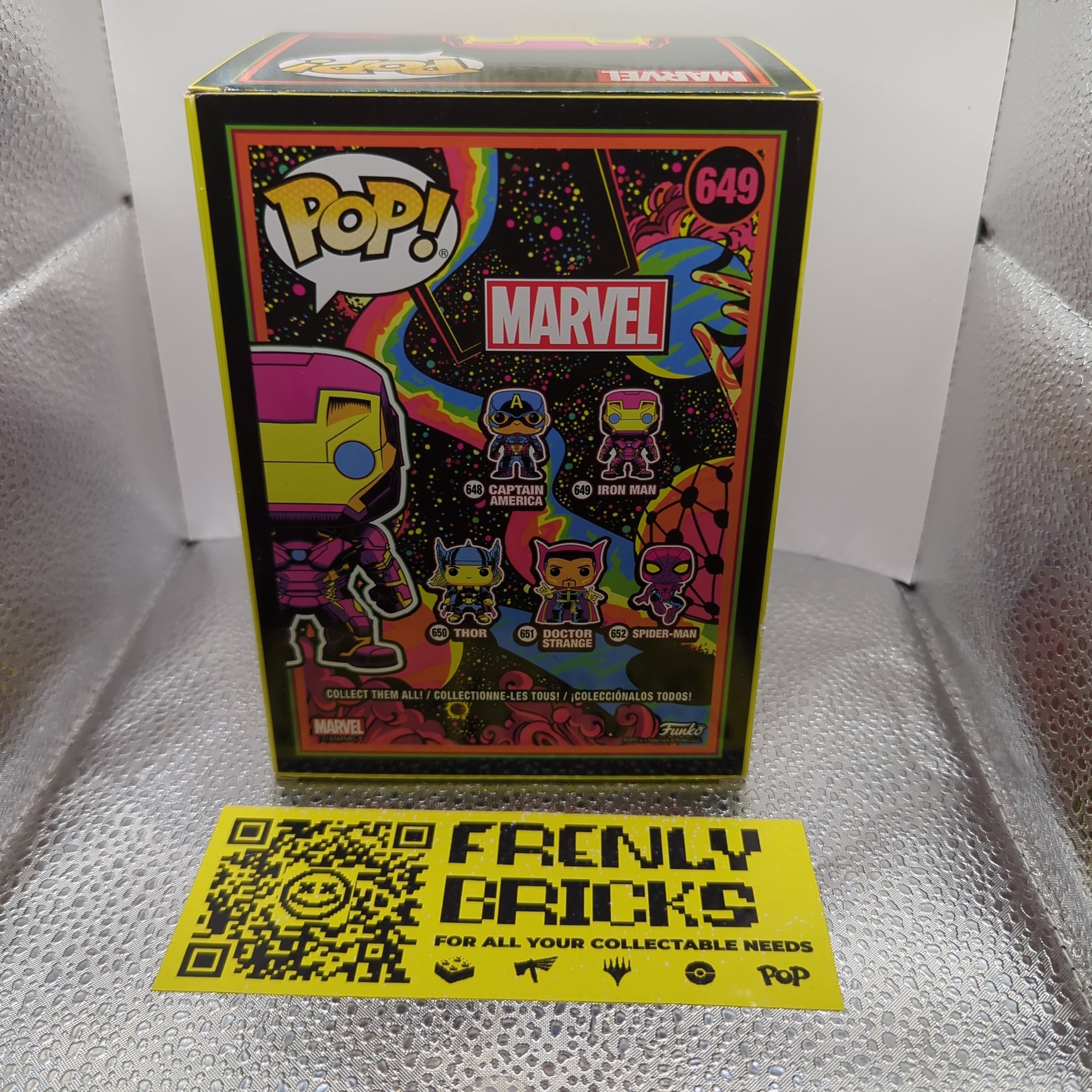 Special edition Marvel: Blacklight - Iron Man Funko Pop! Vinyl Figure #649 FRENLY BRICKS - Open 7 Days