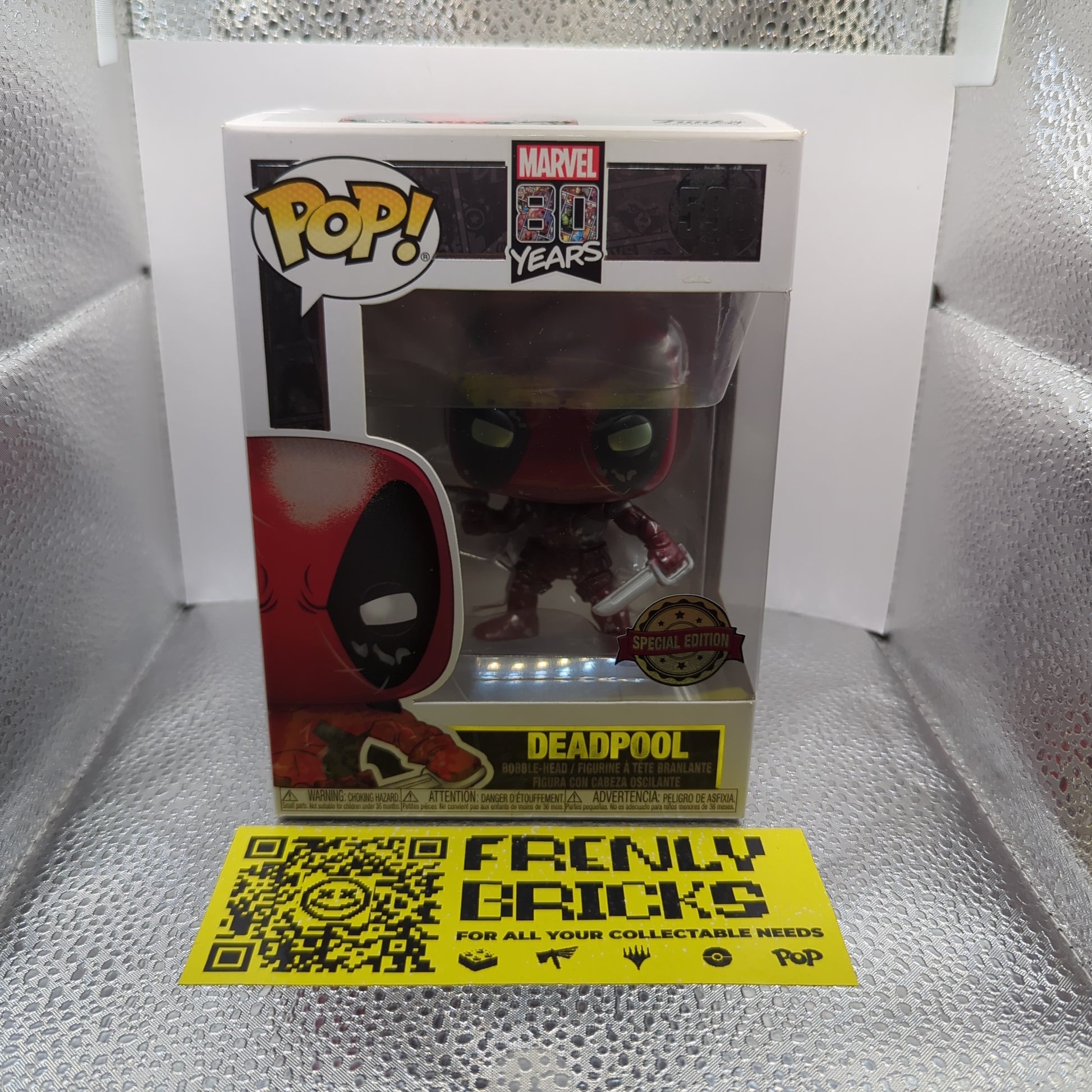 DEADPOOL Metallic Funko Pop! Vinyl #590 Special Edition FRENLY BRICKS - Open 7 Days